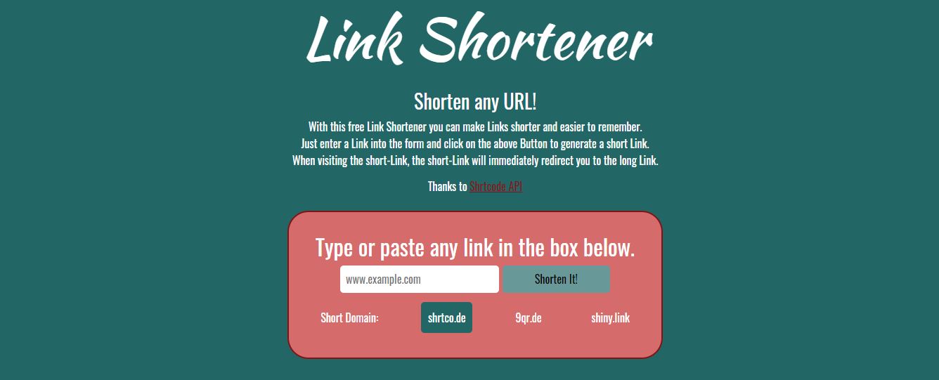 URL Shortener Picture
